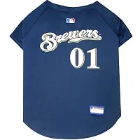 Pets First Milwaukee Brewers Pet Jersey - Large