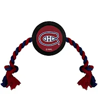 Pets First Montreal Canadiens Pet Hockey Puck Rope Toy
