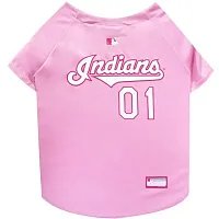 Pets First Cleveland Indians Pink Pet Jersey - Medium