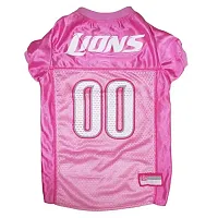 Pets First Detroit Lions Pink Pet Jersey - Medium