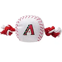 Pets First Arizona Diamondbacks Nylon Baseball Rope Tug Toy