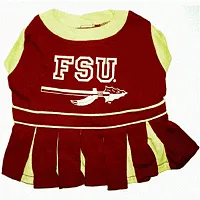 Pets First Florida State Cheerleader Dog Dress - X-Small