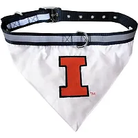 Pets First Illinois Fighting Illini Pet Collar Bandana - Small