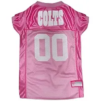 Pets First Indianapolis Colts Pink Pet Jersey - Medium