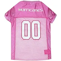 Pets First Miami Hurricanes Pink Pet Jersey - Medium