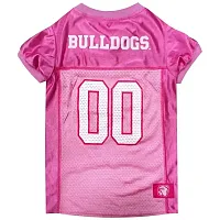 Pets First Mississippi State Bulldogs Pink Pet Jersey - Large