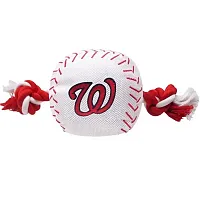 Pets First Washington Nationals Nylon Baseball Rope Tug Toy