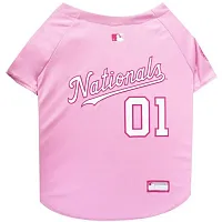Pets First Washington Nationals Pink Pet Jersey - Medium