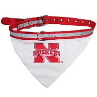 Pets First Nebraska Huskers Dog Collar Bandana - Medium