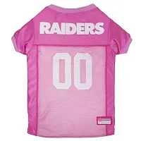 Pets First Oakland Raiders Pink Pet Jersey - Small
