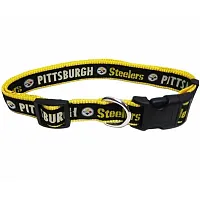 Pets First Pittsburgh Steelers Pet Collar by Pets First - Small