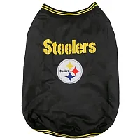 Pets First Pittsburgh Steelers Pet Sideline Jacket - Large