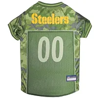 Pets First Pittsburgh Steelers Pet Camo Jersey - Large