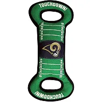 Pets First Los Angeles Rams Field Pull Dog Toy