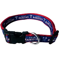 Pets First Texas Rangers Pet Collar by Pets First - Large