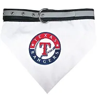 Pets First Texas Rangers Pet Collar Bandana - Large