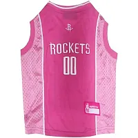 Pets First Houston Rockets Pink Pet Jersey - Medium