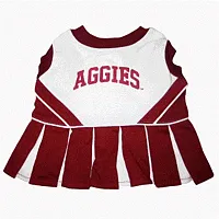 Pets First Texas A&M Cheerleader Dog Dress - X-Small