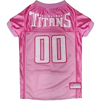 Pets First Tennessee Titans Pink Pet Jersey - Large