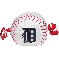 Pets First Detroit Tigers Nylon Baseball Rope Tug Toy