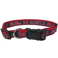 Pets First Ole Miss Rebels Pet Collar by Pets First - Large