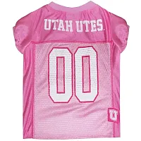 Pets First Utah Utes Pink Pet Jersey - Large