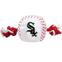 Pets First Chicago White Sox Nylon Baseball Rope Tug Toy