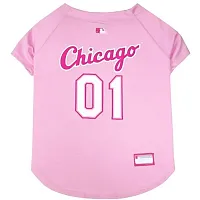 Pets First Chicago White Sox Pink Pet Jersey - Large