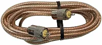 12&#039; Rg8X Cable W/ Pl259&#039;S Clear Jacket Pp8X12-Clr