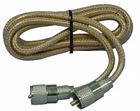 Larsen Pp8X6A-Cl 6&#039; Pl To Pl Rg8X Clear Coax W/ Astatic Plugs
