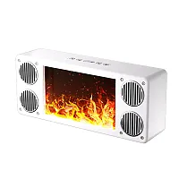 Priority Products 51811163W Portable Bluetooth Speaker With Fm Radio And Firepla