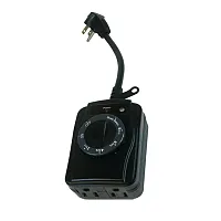 Prime Tnocd002 2-Outlet Grounded Outdoor Countdown Timer With Photosensor
