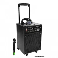 Pyle 600 Watt VHF Wireless Portable PA System/Echo w/iPod Dock