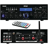 Pyle Pda6Bu 2.0-Channel 200-Watt-Max Bluetooth Compact Stereo Amplifier/Receiver