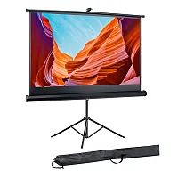 Pyle Prjtp60 60-In. Universal Floor-Standing Roll-Up Projector Screen With Tripo
