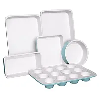 Nutrichef Ncbk6Ct5 6-Piece Ceramic And Steel Non-Stick Baking Pans With Muffin,