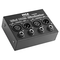 Pyle Phe400 2-Channel Mini 60-Hz Ac Hum Eliminator Box With Xlr And Trs Inputs/O