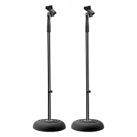 Pyle Pmks5X2 Universal Microphone Stand With Adjustable Height, Microphone Clip,