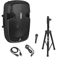 Pyle Pphp155St Wireless Portable Bluetooth Pa Speaker System