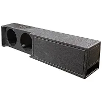 Qpower Dual 10&quot; Ported Woofer Box For 2019+ Dodge Crew Cab Truck