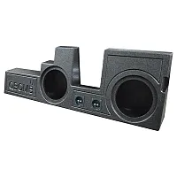 Qpower Dual 10&quot; Ford 350 Super Duty 2000-2016 Mounts Behind Seat