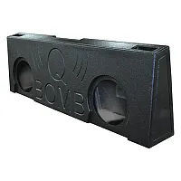 Qpower Dual 10&quot; 2007-2013 Chevy Crew Cab Under Seat Upfire