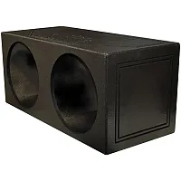 Qpower Dual 15&quot; Sealed Woofer Enclosure Withh Bed Liner Spray