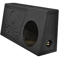 Qpower Single 10&quot; Truck Ported Spl Empty Woofer Box With Bed Lin
