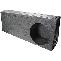 Qpower Single 12&quot; Ported Spl Empty Woofer Box W/Bedliner Spray