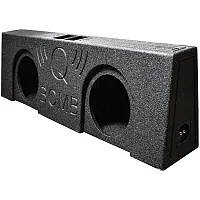 Qpower Qbomb Dual 12&quot; Vented Empty Box Behind Seat Mount