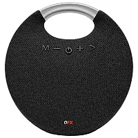 Qfx Bt-200-Blk Portable Bluetooth Speaker With Passive Bass Radiator And Fm Radi