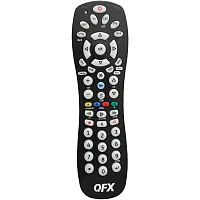 Qfx Rem-6 6-Device Universal Remote With Glow-In-The-Dark Buttons, Black