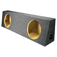 Qpower Dual 12&quot; Truck Empty Woofer Box Heavy Duty