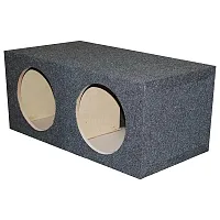 Empty Woofer Box (2)10&quot; Qpower Square Style  Mpsq10E 